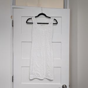 Calvin Klein White Sequin Dress